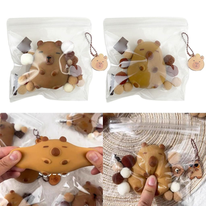 Kapibala Popular Kidsren's Small Silicone Doll Internet Celebrity Decompression <b>Ball</b> Pinch Music Squishy Artifact <b>Squeeze</b> Toys - Product Image 5
