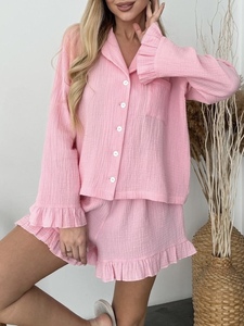 Bán Buôn 100% Hữu Cơ Ngủ Mặc Thanh Lịch Giản Dị Rắn Thiết Kế Thoáng Khí Nhiệt Tất Cả Các Mùa Tùy Chỉnh OEM ODM Việt Nam - Product Image 6