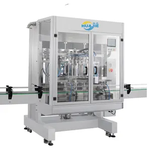 HUAJIE Automatic Piston Type Gel Detergent Shampoo Big Scale Filling Machine For Cosmetic Liquid Soap