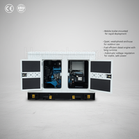 Generador Diésel Silencioso Ricardo de 20kW 25kVA, Monofásico y Trifásico, 220V 380V, Arranque Automático ATS, Refrigerado por Agua, para Hogar, Pequeñas Empresas, Generador de Reserva