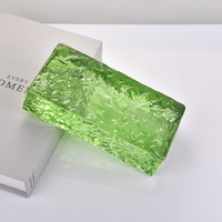 Green Texture Eco-Friendly Double-Sided Ice Crystal Outdoor Wall Decorative Exterior Hollow Glass Brick