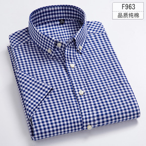 Venta caliente elegante a <span class=keywords><strong>cuadros</strong></span> <span class=keywords><strong>de</strong></span> manga larga <span class=keywords><strong>de</strong></span> talla grande <span class=keywords><strong>de</strong></span> alta calidad liso teñido 100% algodón camisas casuales para hombres - Product Image 3