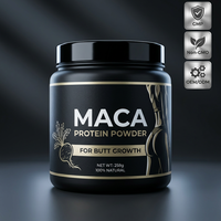 Poudre de protéines de maca végétalienne à marque privée pour l'augmentation des fesses |   Complément alimentaire pour un corps galbant et des hanches sublimes |   OEM ODM Gain de masse musculaire