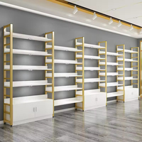 Support de parfum et armoire de comptoir en bois grainé personnalisé, étagère de supermarché pour la décoration de magasin et présentoir de parfum en métal