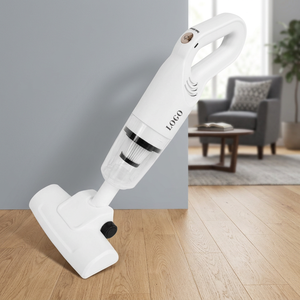 Aspiradora de Mano Inalámbrica de 120W con Filtro HEPA, sin Bolsa, Portátil, para Uso Doméstico, Blanca - Product Image 1