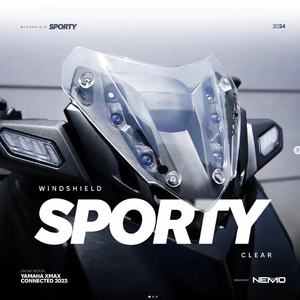 XMAX 2023 n. 2 <span class=keywords><strong>parabrezza</strong></span> piccolo per ricambi moto YAMAHA - Product Image 2