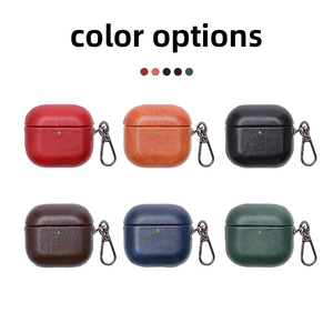 Étui pour écouteurs en cuir antichoc au <span class=keywords><strong>prix</strong></span> direct d'usine pour <span class=keywords><strong>Apple</strong></span> AirPods 1/<span class=keywords><strong>2</strong></span> 1 <span class=keywords><strong>2</strong></span> 3 4 AirPods Pro2 - Product Image 5