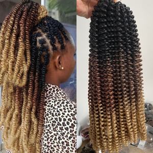 L'attaccamento per capelli intrecciati all'uncinetto a spirale da 160 grammi da 12 pollici crea Locs a farfalla e un tocco passionale con bomba in difficoltà - Product Image 1