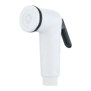Plastic Economic Cheap White Shut Push handheld Bidet toilet sprayer shattaf Shower