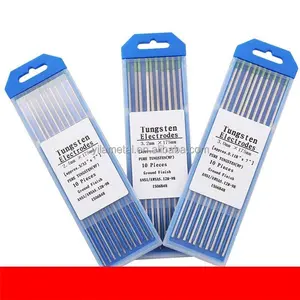 Elettrodi di tungsteno con lantana blu WL20 elettrodi per saldatura ad arco facile, elettrodi per saldatura