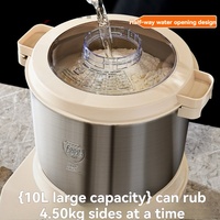 Machine à farine multifonctionnelle entièrement automatique de 10 L à grande capacité pour usage commercial et domestique, pétrin à pâte à fermenter