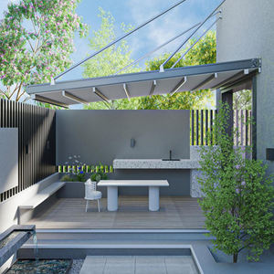 Fabricación de toldo retráctil <span class=keywords><strong>exterior</strong></span> impermeable automático toldo retráctil toldo de <span class=keywords><strong>protección</strong></span> <span class=keywords><strong>solar</strong></span> - Product Image 5