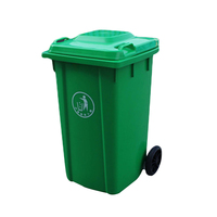 Poubelle rectangulaire amovible en plastique HDPE de 100 litres, pour usage intérieur/extérieur XS100L