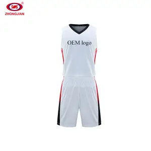 Großhandel basketball uniformen jersey kinder-Neue Design Leere Klar Kinder Reversible Basketball Jersey Uniform Mit Custom Logo