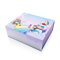 Taille personnalisée luxe papier gris conseil carte surprise festival explosion enfants dessin animé 3d pop up boîte cadeau