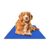 Tapis rafraîchissant en gel pour animaux de compagnie, chats, chiens et autres animaux, doux, sûr, non toxique, activé par la pression, avec motif animal, en PVC et nylon