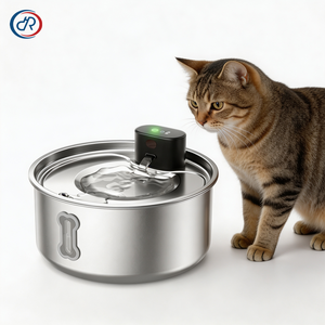 Fontaine à eau pour chat et chien de grande capacité DRH Factory 7L, distributeur d'eau intelligent pour animaux de compagnie en acier inoxydable, distributeur d'eau automatique - Product Image 1