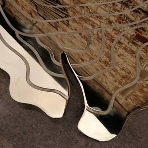 Tavolo da Pranzo <span class=keywords><strong>Boca</strong></span> Do Lobo in Ottone Dorato, Design Contemporaneo Irregolare, Tavolo con Radici d'Albero Dorate per 10/12 Persone - Product Image 5