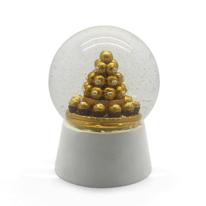 Tùy chỉnh nhựa trang trí đám cưới thủy tinh quả cầu tuyết lưu niệm Tưởng Niệm cho những dịp đáng nhớ nước toàn cầu - Product Image 1