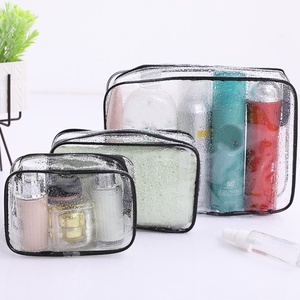 Wholesale Portable Cosmetic Bag <b>Storage</b> Transparent Waterproof Travel Wash Bathroom Organizer - Product Image 1