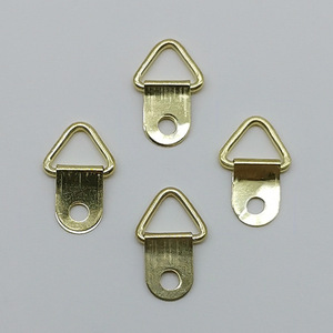 Golden Triangle Hanging <b>Hook</b> Iron Plated Single Hole <b>For</b> Cross Stitch <b>Picture</b> <b>Frame</b> Accessories - Product Image 1