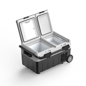 <span class=keywords><strong>Réfrigérateur</strong></span> solaire à double zone 30-50L pour camping-car, compresseur, glacière portable pour le camping en plein air - Product Image 4