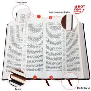 <span class=keywords><strong>Biblia</strong></span> NIV al por Mayor, Tapa Dura con <span class=keywords><strong>Letras</strong></span> Rojas Grandes en Cuero, para Suministros de Iglesia y Librerías, con Logotipo Grabado - Product Image 2
