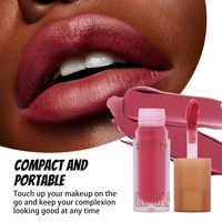 Gloss à lèvres liquide mat longue tenue, couleur intense, anti-transfert, taille standard, pour l'export.