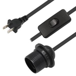 Luminaire suspendu pour plafonnier, support de lampe E12 avec interrupteur Kit de montage suspendu pour plafonnier, câble à 2 conducteurs US Plug <span class=keywords><strong>2m</strong></span> - Product Image 6