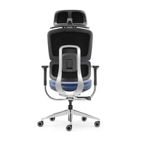 Chaise de bureau ergonomique Pro grande et haute chaise de bureau avec support lombaire dynamique à 3 zones chaise d'ordinateur pivotante pour bureau à domicile
