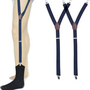 Chemise à pois personnalisée en polyester <span class=keywords><strong>bleu</strong></span> <span class=keywords><strong>marine</strong></span> avec <span class=keywords><strong>porte</strong></span>-jarretelles pour homme - Product Image 1