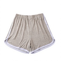 Nouveau style 2025 – Short de pyjama décontracté ample pour femme, été, respirant, taille haute, grande taille, en polyester uni, pour fitness et sport