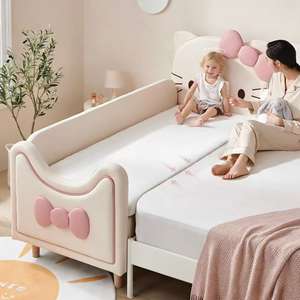 <span class=keywords><strong>Lit</strong></span> d'enfant en bois JINS Princess Hello Kitty avec barreaux de <span class=keywords><strong>lit</strong></span>, canapé, <span class=keywords><strong>lit</strong></span> d'appoint, berceau <span class=keywords><strong>pour</strong></span> petites filles - Product Image 2