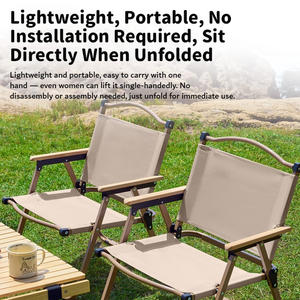 Ensemble de chaise pliante d'extérieur moderne et de table solide en gros, équipement portable pour le <span class=keywords><strong>camping</strong></span> et la pêche - Product Image 6