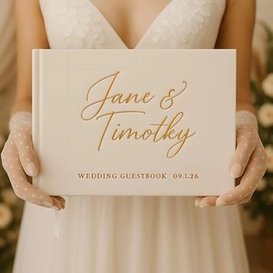 Luxury Gold Foil <strong>Wedding</strong> Guest Book Hardcover <strong>Wedding</strong> Guest Book Elegant A4 <strong>Wedding</strong> <strong>Keepsake</strong> - Product Image 5