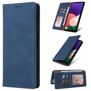 Étui en cuir magnétique fin rétro mat avec rabat pour <span class=keywords><strong>Samsung</strong></span> Galaxy A53 A33 A13 5G A03S A82 A22, avec fentes pour cartes - Product Image 2