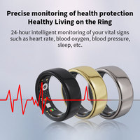 Anneau intelligent HRV Health pour la surveillance de l'oxygène sanguin, de la fréquence cardiaque, l'analyse du sommeil et le suivi de l'activité physique