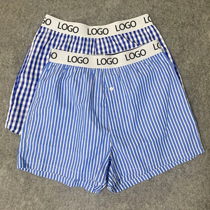 Calzoncillos Boxer para Hombre CELINNE, de Algodón a Rayas, Transpirables, de Cintura Media, con Logotipo en la Cintura - Product Image 5