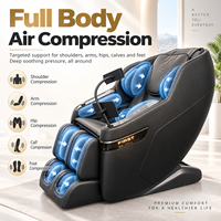 Fauteuil de massage 4D de luxe LEMESY, double moteur intelligent, en cuir PU, écran tactile, pour la maison intelligente, bien-être et relaxation, inclinable