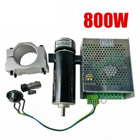 Kit de broche PLC refroidie par air 800W, compatible avec colliers de serrage + 52mm et régulateur de vitesse, approvisionnement en vrac