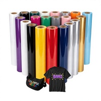 Fabrieksrol Flexibel 30CM*25M Lage Temperatuur Warmtetransfer Vinyl PVC Plotter Snijden Warmtepers T-shirts Film 12Inch*80FT Eizycut