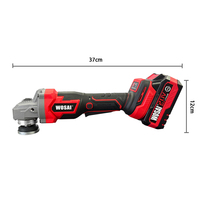 Amoladora Angular Inalámbrica de 20V, 7000 RPM, Alta Velocidad, para Discos de 100mm, 115mm y 125mm, Herramienta Eléctrica Industrial