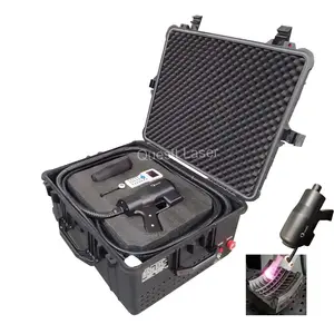 Suitcase 100w pulse fiber cleaning laser handheld laser cleaning metal 200w