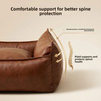 Neues Design Ganzjahres-Universal-Haustierbett, Abnehmbares Waschbares Wasserdichtes Leder-Sommer-Hundebett