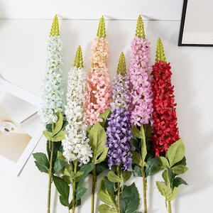 Flor Artificial de Delphinium de Tallo Único Hecha a Mano al por Mayor, Decoración para el Día de la Madre, Vestíbulo de <span class=keywords><strong>Hotel</strong></span>, Decoración Floral para el Hogar - Product Image 1