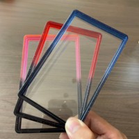 Pelindung Slab Kartu PSA untuk Kotak Hadiah Kartu Trading, Pelat Belakang Akrilik Transparan, Bingkai Bumper TPU Gradasi, 41 Warna
