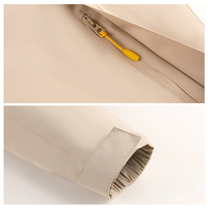 Venta al por mayor de nylon impermeable con Capucha forrada senderismo invierno Ukay en blanco recubierto al aire libre <span class=keywords><strong>chaqueta</strong></span> <span class=keywords><strong>mujer</strong></span> <span class=keywords><strong>esquí</strong></span> cortavientos <span class=keywords><strong>chaqueta</strong></span> logotipo personalizado - Product Image 3