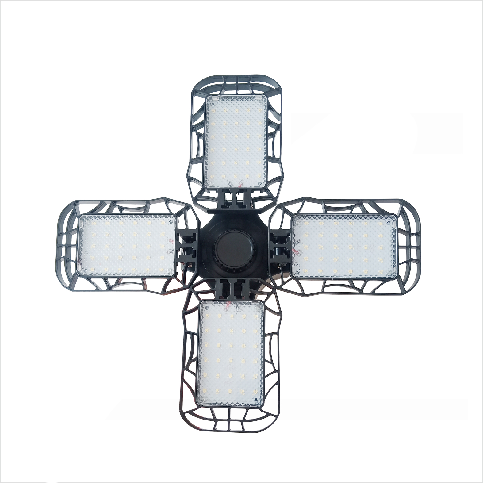 Супер яркий светодиодный подвесной потолочный светильник 40 Вт 360 градусов Регулируемая четырехлистная деформируемая Светодиодная лампа E26 E27 40 Вт