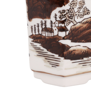 Bougie parfumée en céramique, design chinoiserie, petit porte-bougie pour intérieur/extérieur, accent décoratif - Product Image 6