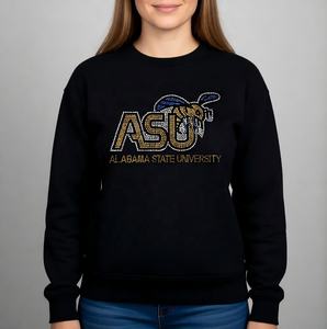 ASU <strong>Alabama</strong> State University Hornets Rhinestone <strong>Heat</strong> <strong>Transfer</strong> Hot-Fix Technique for Customizing Shirts - Product Image 2